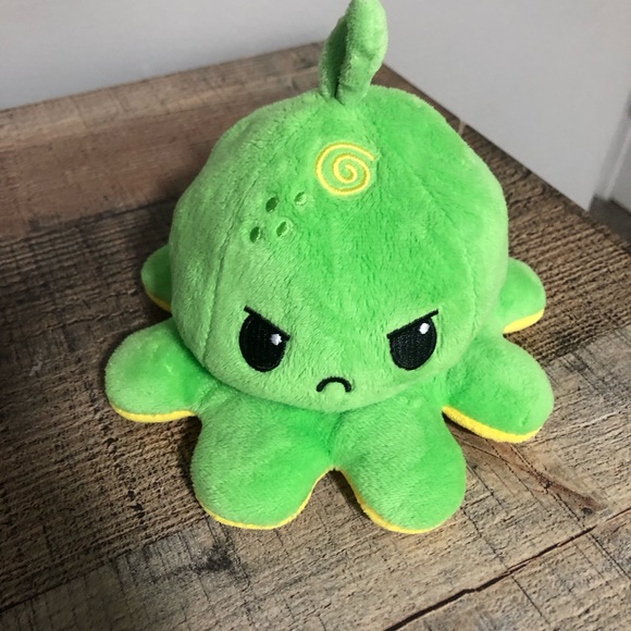 COPY - Teeturtle reversible octopus plush lemon lime - Picture 2 of 4